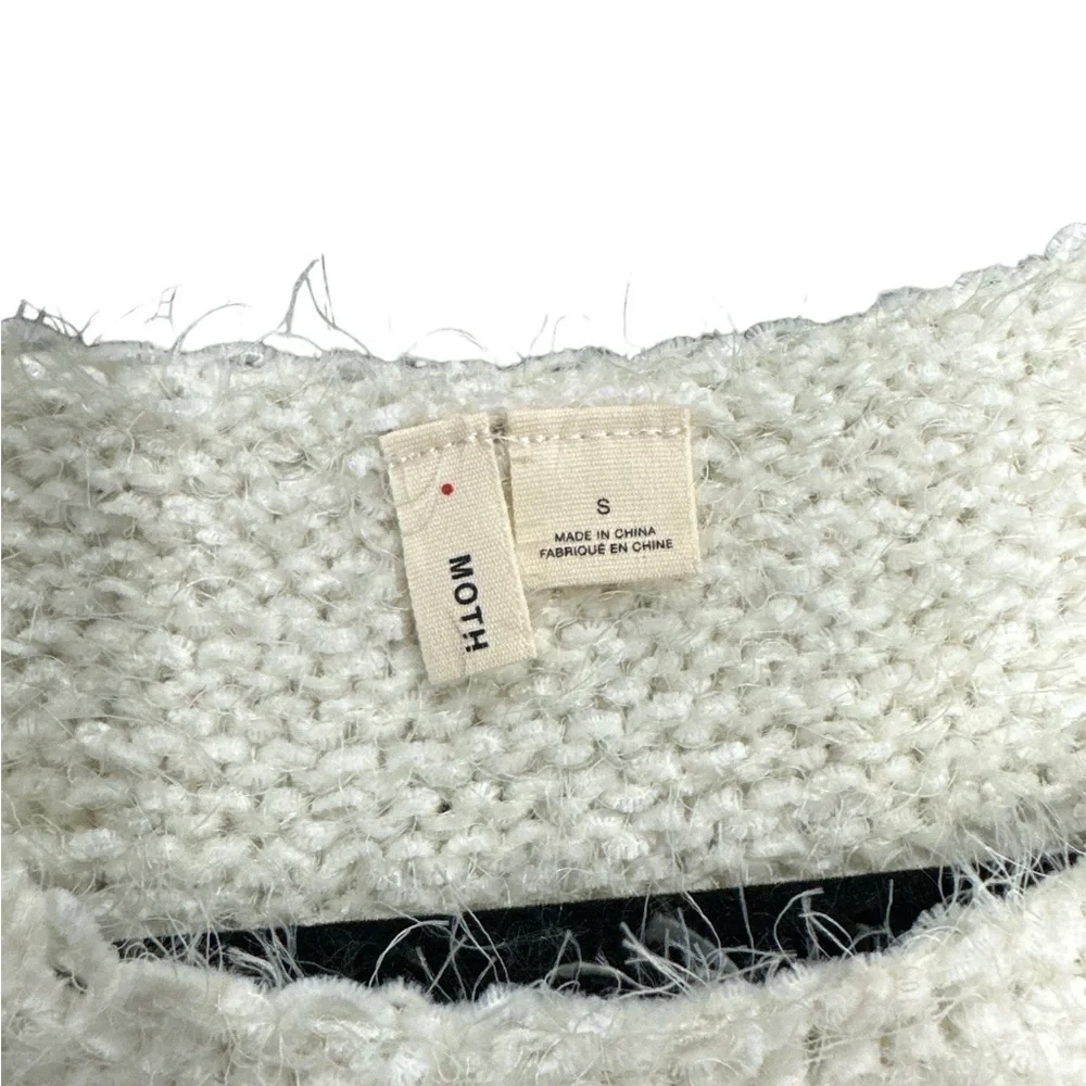 Anthropologie Moth Fringe Trim Poncho Size: S - Picture 3 of 4